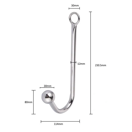 5334 Elegant and Cuffs Anal Hook Beaded with Collar 1001